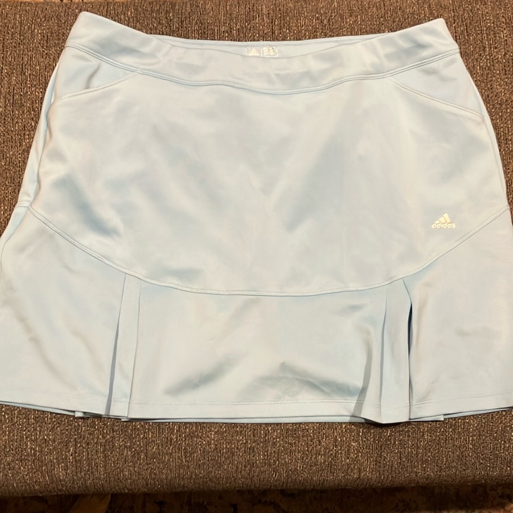 EUC Sz XL Adidas light blue skirt with interior shorts